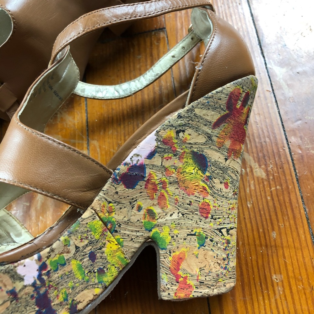 Box 4 Fergie Paint Splatter Wedges - Picture 3 of 7